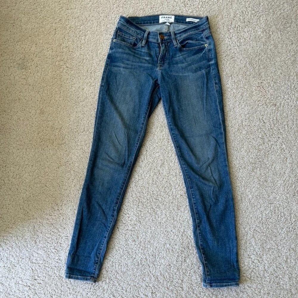 FRAME Denim Skinny Jeans - Size 25